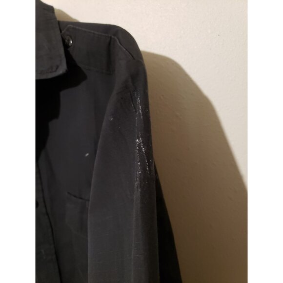 Brigade Quartermasters (2) black long sleeve button down security shirts, size m - Picture 3 of 13